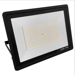 LED-Fluter. 200W. warmweiß 3000K. schwarz