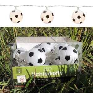 Lichterkette 10 LED Fußbälle 1.35m warmweiß