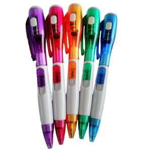 Pastellfarbener Kugelschreiber mit LED-Lampe Pastellfarbener Kugelschreiber mit LED-Lampe