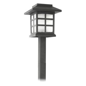 Solar-Gartenleuchte. mit Erdspieß. eckig