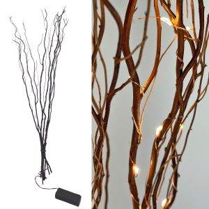 Lichterzweige. 24 Micro-LED. 75cm warmweiß