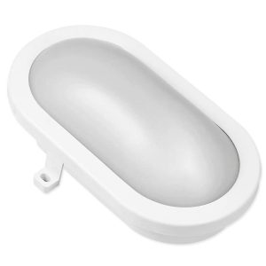 Kellerleuchte. Schuppen- und Carportlampe 12W LED iP54 oval. neutralweiß
