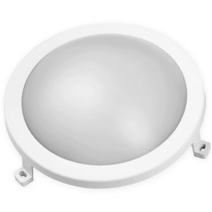 Kellerleuchte. Schuppen- und Carportlampe 12W LED iP54 rund. neutralweiß