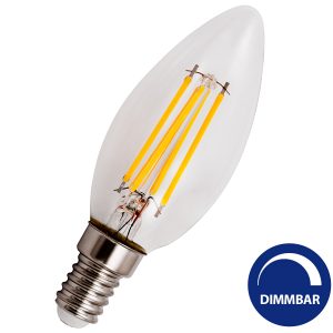 LED Kerze E14. 6W Fimalent LED. 600lm warmweiß dimmbar