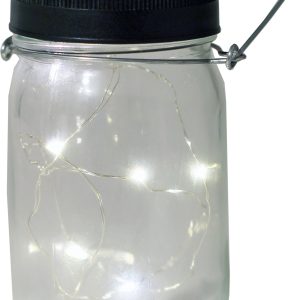dekorative Glas Solar-Hängeleuchte mit Micro LED (8 LED´s)