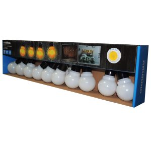 Lichterkette 10 LED Kugeln 1.8m warmweiß