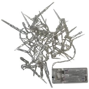 Lichterkette Eiszapfen 20 LED 1.3m warmweiß