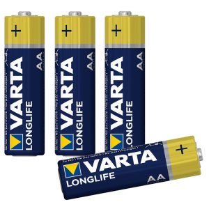 Mignon-Batterien. 4 Stück. Varta LongLife. AA 1.5V