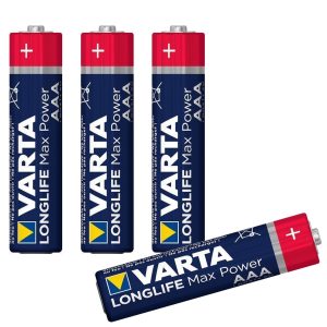 4 Micro-Batterien. Varta LongLife Max Power. AAA 1.5V