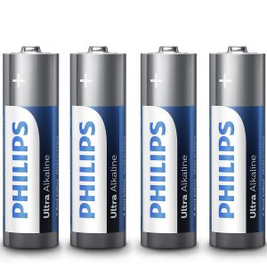 Mignon-Batterien AA LR6 . Philips. 4 Stück