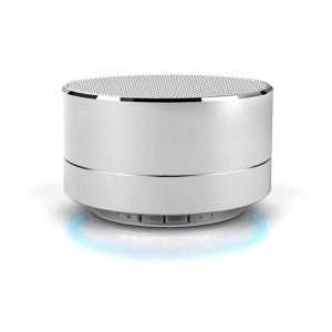 Bluetooth Lautsprecher. mobil mit MP3 Wiedergabe. silber