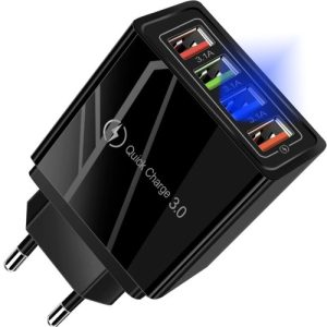 4-fach USB Schnell-Lade Netzteil 3100mA