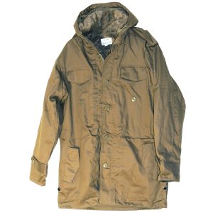 Parka Oliv mit ausknöpfbarem Futter. Größe S
