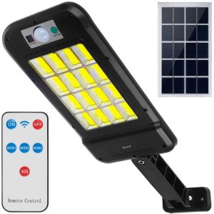 LED XL Solar-Wandleuchte 240 LED Bewegungsmelder + Fernbedienung