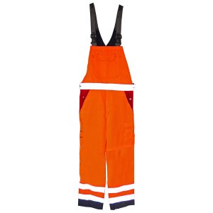 Warnschutz-Latzhose von Planam. orange. Größe 54