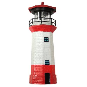 Solarlampe „Leuchtturm“ drehender Lichtkegel