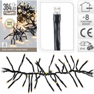 Lichterkette 384 LED. 8 Leuchtmodi warmweiß