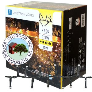 Lichterkette 500 LED 10m warmweiß