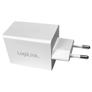 Dual USB-C 2-Port Schnellladegerät. 48W PD weiß