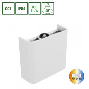 LED Außen- Wandlampe Lunarix 2W 200lm CCT IP54 in weiß