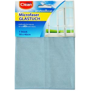 Mikrofaser Glastuch 30x40cm. hellblau