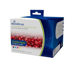 4 MediaRange-Patronen kompatibel zu No. 932XL. No. 933XL