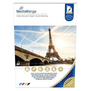 160g Foto-Papier. Inkjet Glossy. DIN A4. 100 Blatt. MediaRange