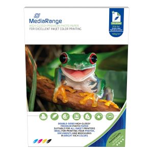 160g 2-seitig Foto-Papier. Inkjet Glossy. DIN A4. 50 Blatt. MediaRange