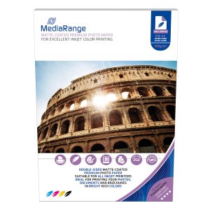 250g 2-seitig Foto-Papier. Inkjet matt. DIN A4. 50 Blatt. MediaRange