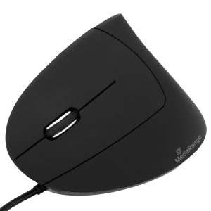 USB-Maus. 6 Button. 2400dpi optisch. Ergo für Linkshänder