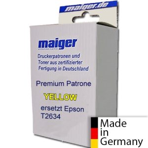 Premium-Patrone yellow ersetzt Epson T2634