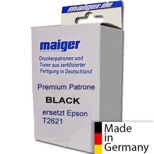 Premium-Patrone black ersetzt Epson T2621