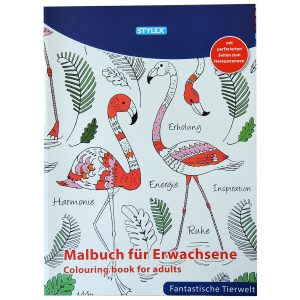 Malbuch für Erwachsene „Fantastische Tierwelt“ 62 Motive