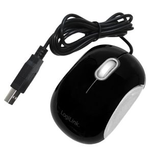 LogiLink optische Maus. USB Kabel. schwarz/weiß ID0095A