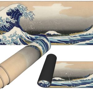 Mauspad Gaming Schreibtisch-Unterlage 30x80cm Motiv Big Wave