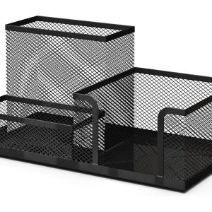 Schreibtisch-Organizer. 3 Fächer schwarz