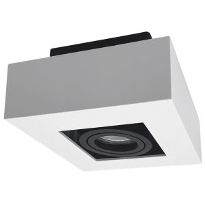 Deckenleuchte Mirora GU10. einflammig. weiß-schwarz