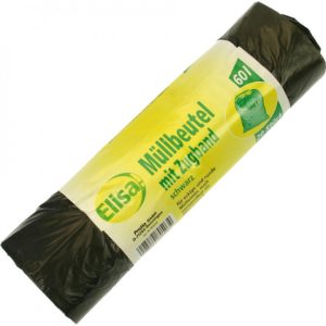 Müllbeutel 60L 62x72cm m. Zugband 20 Stück Rolle