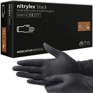 100 Schutzhandschuhe Einmalhandschuhe Nitril XL. schwarz