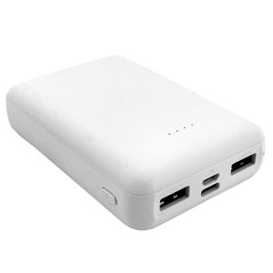 PowerBank 12000mAh Lithium-Akku. weiß