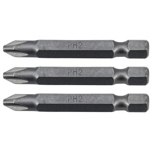 PH2 Kreuzschlitz Bits. 3 Stück Bit Schraubeinsätze Länge 50mm