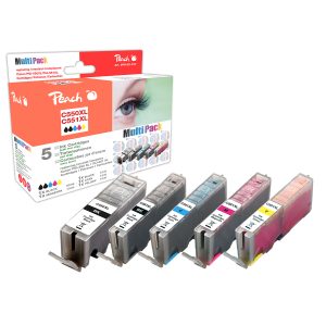 Peach Spar Pack mit Chip. kompatibel zu PGI-550. CLI-551