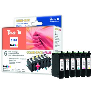 6 Peach-Patronen kompatibel zu T128. T1285