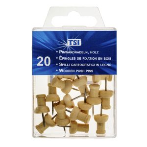 Pinnwandnadeln 20er Packung. Holz