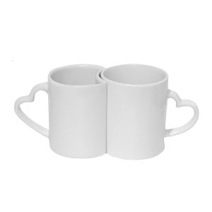 Partner- & Freundschaftsbecher 2 St.. 250ml weiß