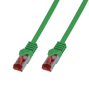 Patchkabel Cat.6 LAN Kabel S/FTP PIMF doppelt geschirmt. grün 10m