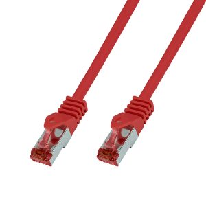 Patchkabel Cat.6 LAN Kabel S/FTP PIMF doppelt geschirmt. rot 10m