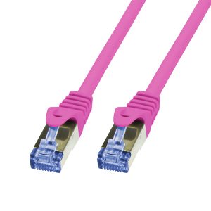 Patchkabel PrimeLine Cat.6A S/FTP. pink 1.5m