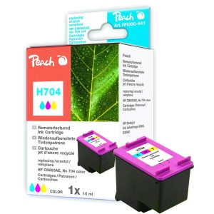 Peach Druckerpatrone PI300-441. kompatibel zu HP 704 color