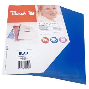 Umschlagdeckel Einbanddeckel blau. A4 250g/qm 25 Blatt